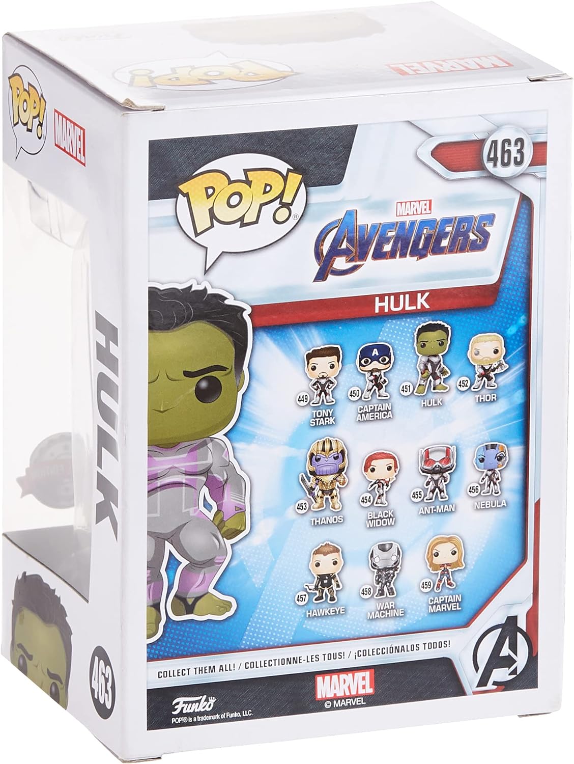 Funko POP! Marvel Movies Avengers Endgame 463 Hulk in Quantum Suit GameStop Exclusive