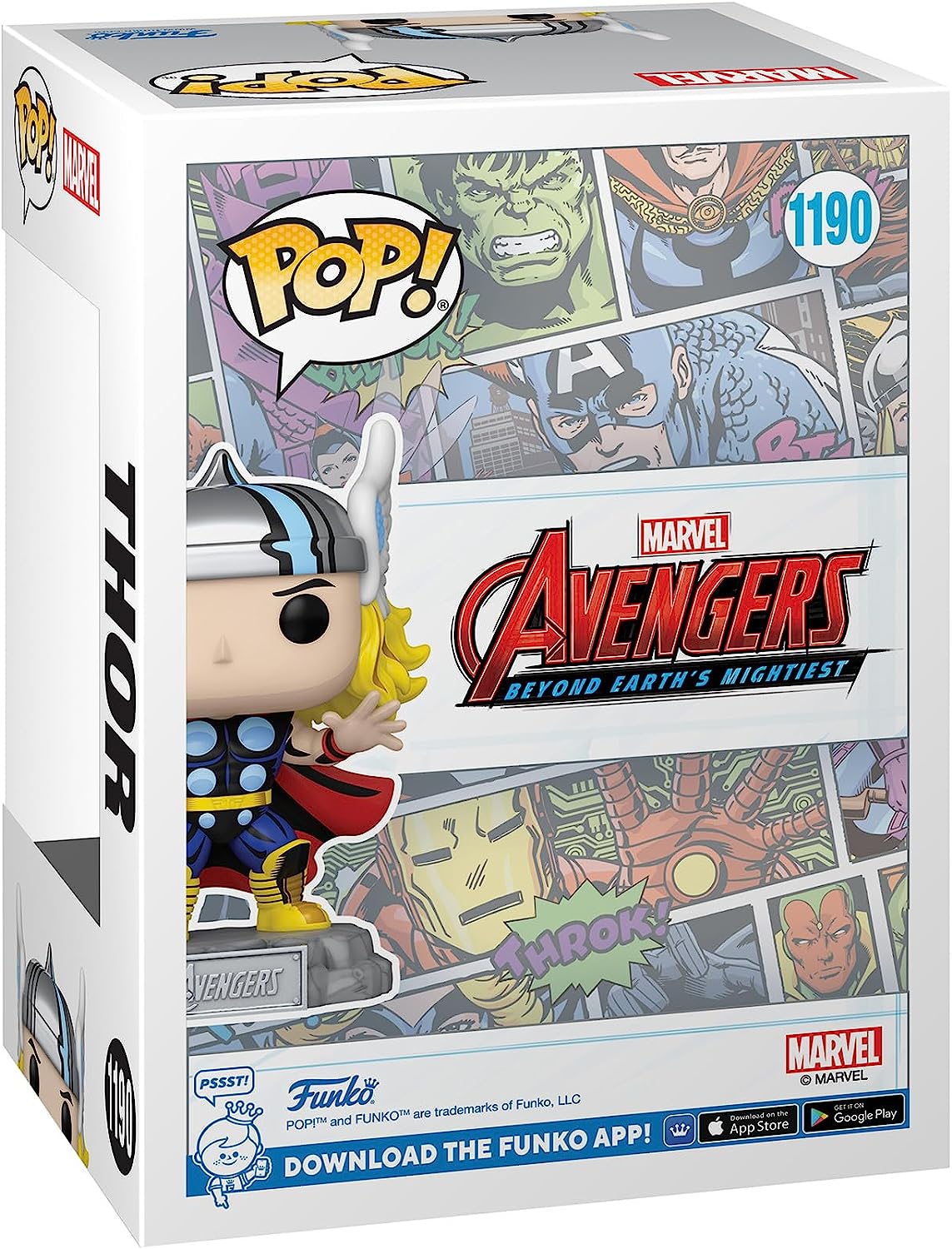 Funko POP! Marvel The Avengers: Earth's Mightiest Heroes 1190 Thor with Pin Amazon Exclusive