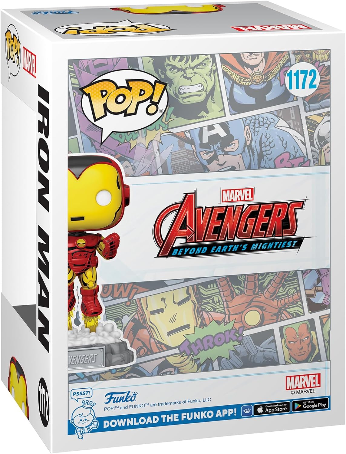 Funko POP! Marvel The Avengers: Earth's Mightiest Heroes 1172 Iron Man with Pin Amazon Exclusive