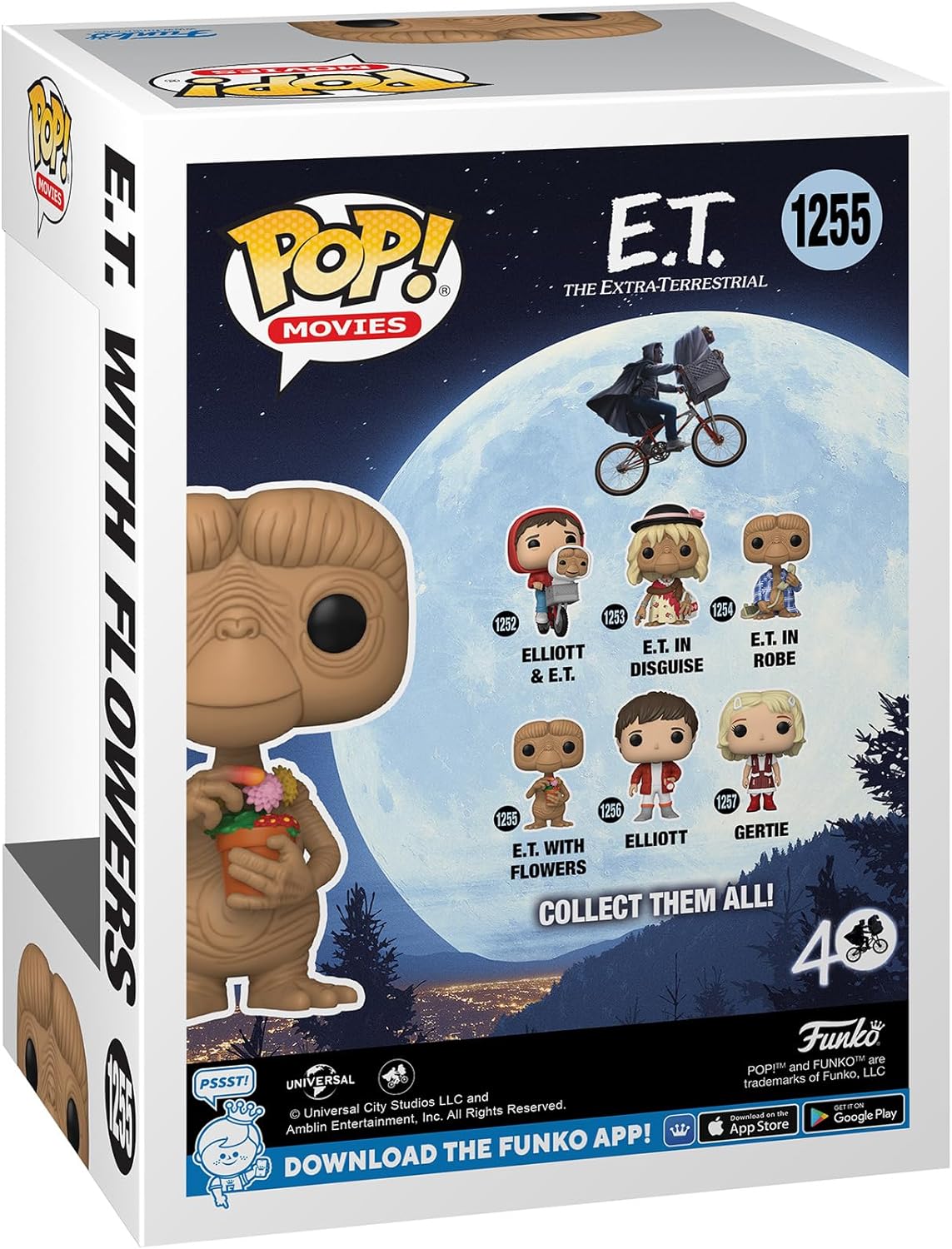 Funko POP! Movies E.T. The Extra-Terrestrial 1255 E.T. with Flowers