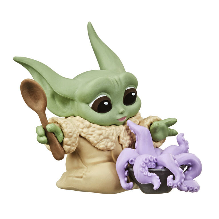 Hasbro Star Wars: The Mandalorian Baby Yoda Tentacle Soup Surprise Pose 2.5” Baby Bounties Mini Figure