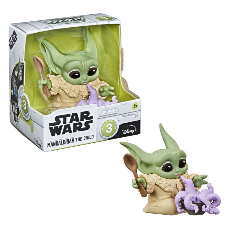 Hasbro Star Wars: The Mandalorian Baby Yoda Tentacle Soup Surprise Pose 2.5” Baby Bounties Mini Figure