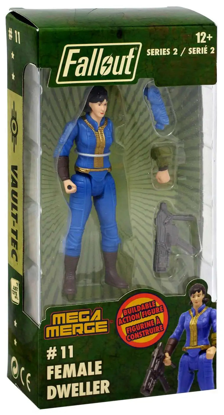 Fallout Mega Merge Series 2 Female Dweller Buildable Figure #11