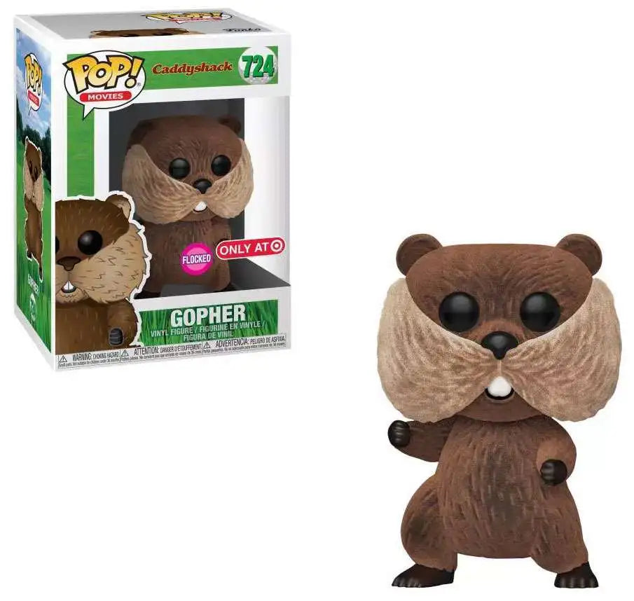 Funko POP! and Hat Movies Caddyshack 724 Flocked Gopher and Hat Target Exclusive