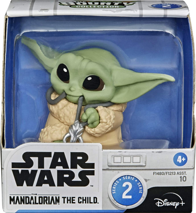 Hasbro Star Wars: The Mandalorian Baby Yoda Necklace 2.5” Baby Bounties Mini Figure