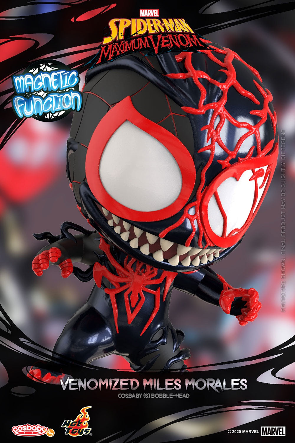 Hot Toys Cosbaby Spider-Man: Maximum Venom 758 Venomized Spider-Man (Miles Morales)