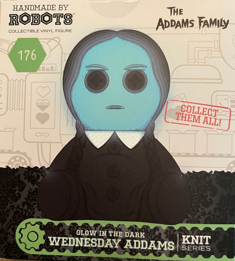 Handmade by Robots The Addams Family 176 Wednesday Addams Knit Series GITD Glow-in-the-Dark FanExpo Exclusive